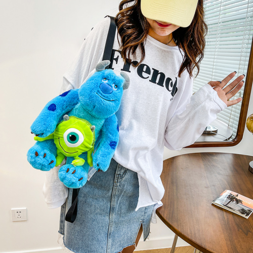 Green Beast Backpack Stuffed Toy