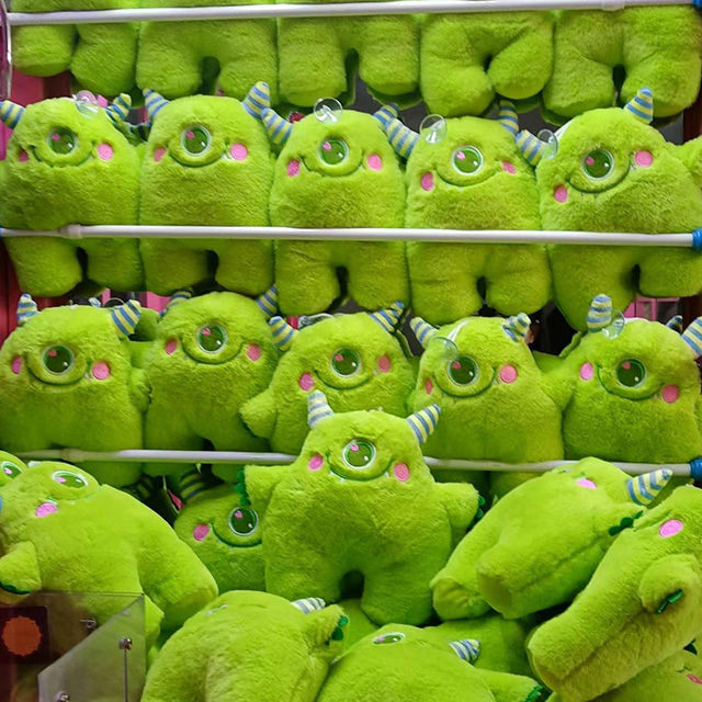 Green Beast 8 Inch Claw Machine Plush Toys Wholesale