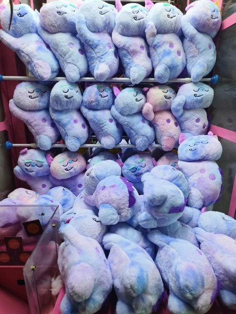 Purple Sleepy Monster 9 Inch Claw Machine Plush Toys Wholesale