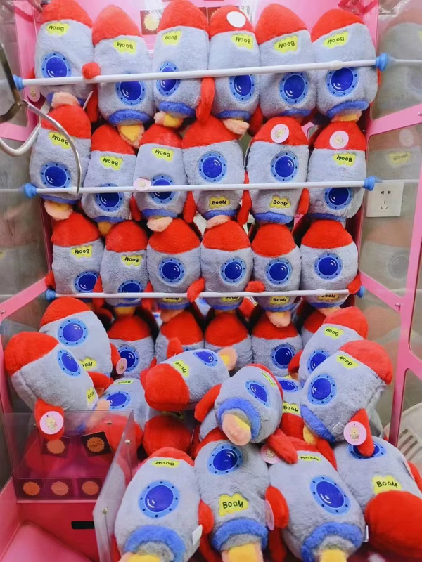 Rockets 8 Inch Claw Machine Plush Toys Wholesale