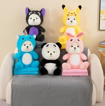 Transformation Bear Cartoon Blanket Suppliers Wholesale