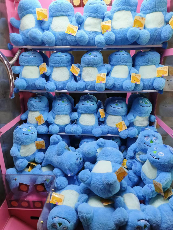 Blue Cute Monster 8 Inch Claw Machine Plush Toys Wholesale