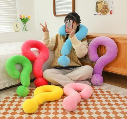 Question Mark Cartoon Neck Pillow Suppliers Wholesale