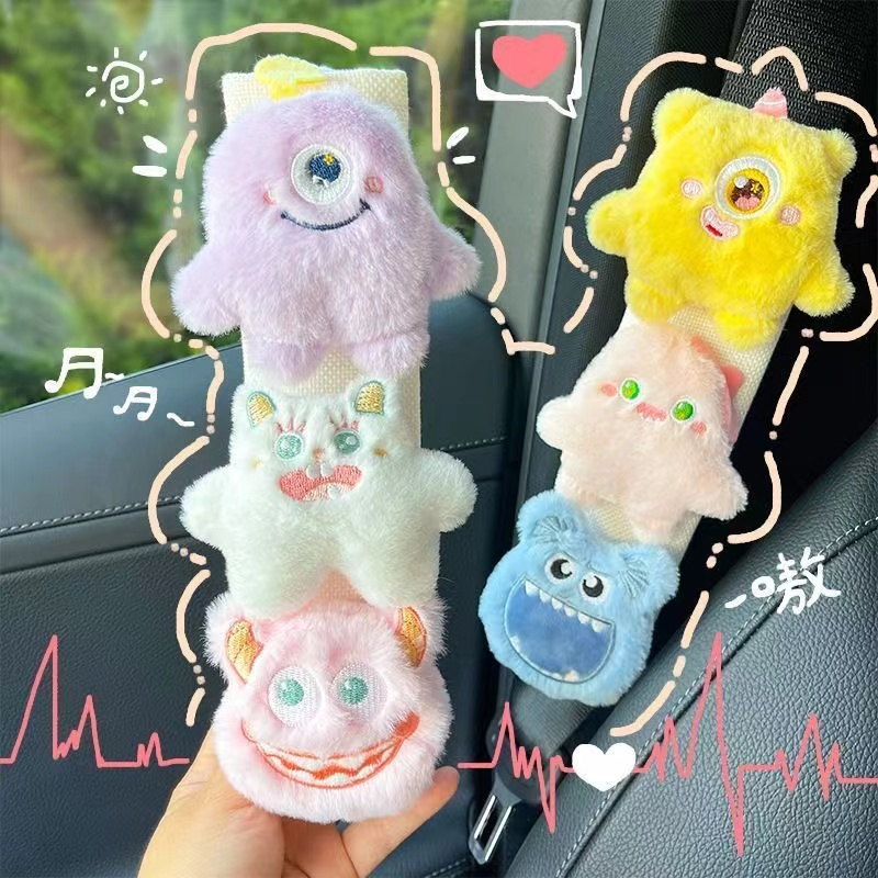 Monsters Seatbelt Car Plush Trim Suppliers Wholesale