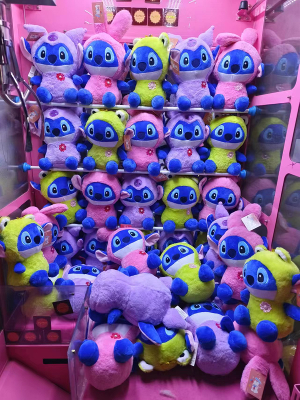 Dressed Big Eye Blue Monster 9 Inch Claw Machine Plush Toys Wholesale